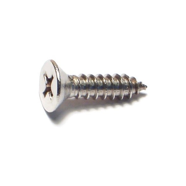 Midwest Fastener Sheet Metal Screw, #10 x 3/4 in, 18-8 Stainless Steel Flat Head Phillips Drive, 100 PK 05174 - main
